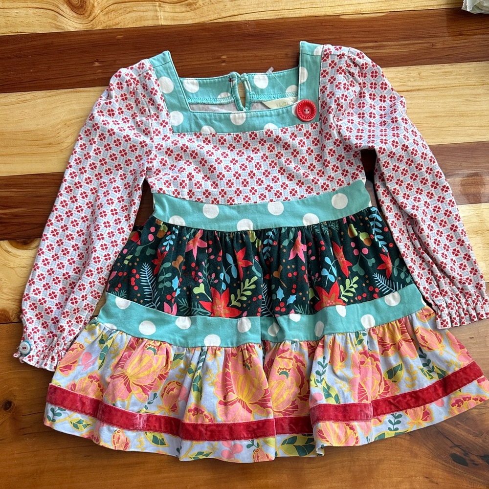 Matilda Jane Multicolor Floral Patchwork Dress